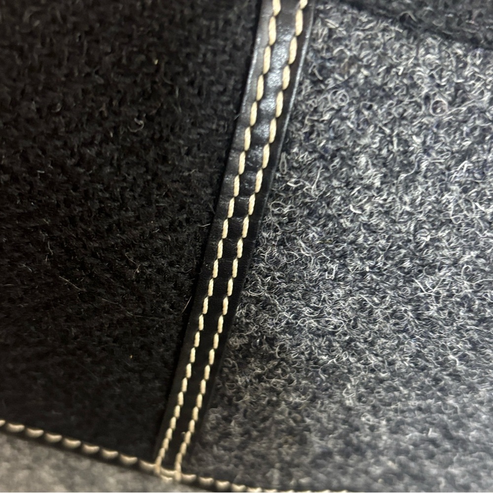 Vintage Kate Spade Black and Gray Wool Patchwork Small Bag - Picture 13 of 15
